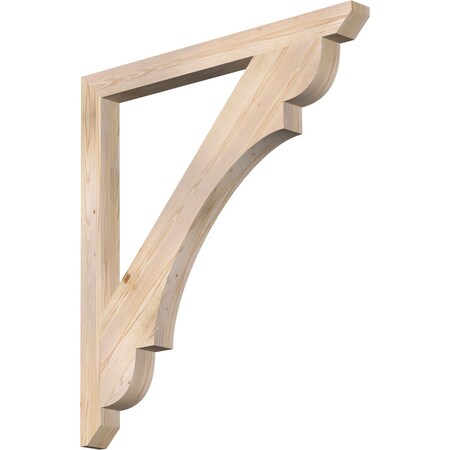 Ekena Millwork Olympic Slat Smooth Bracket, Douglas Fir, 3 1/2"W x 44"D x 48"H BKT04X44X48OLY06SDF